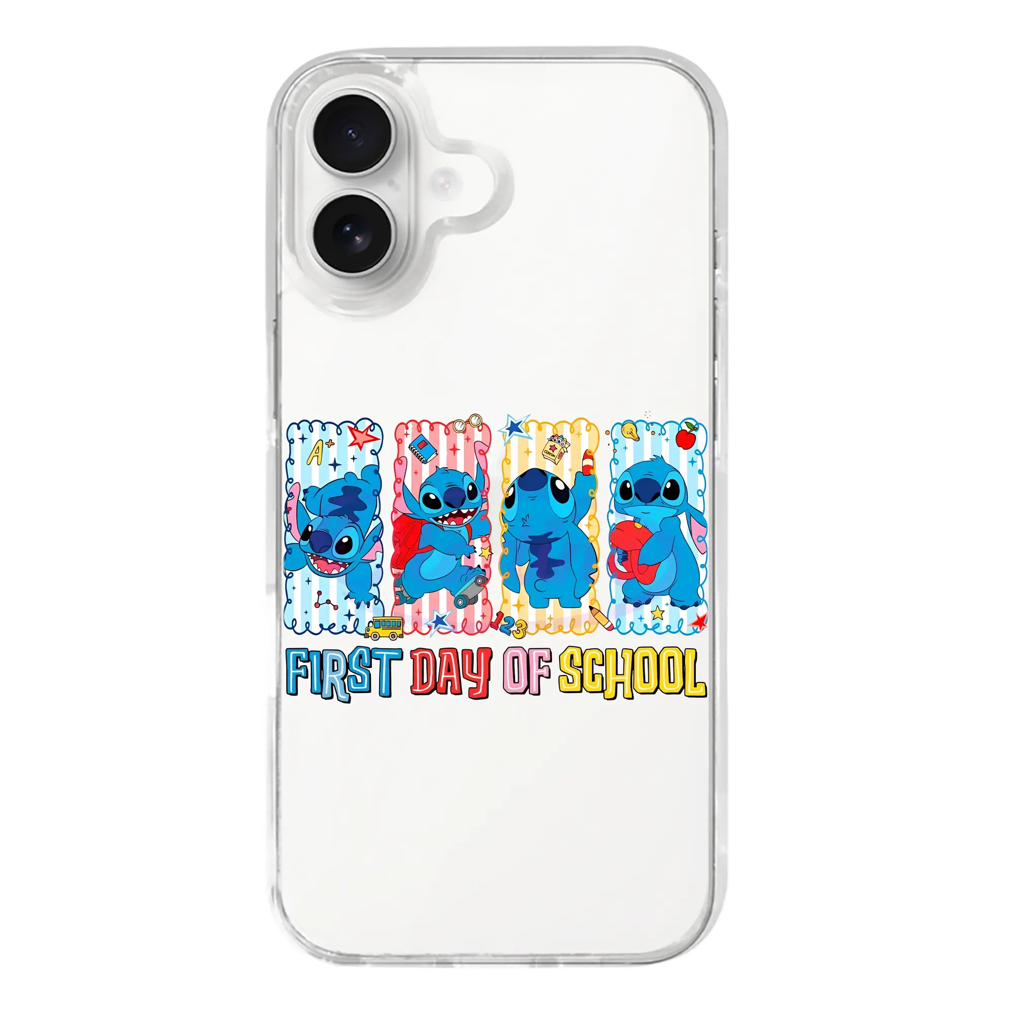 リロ＆スティッチ グッズ スティッチ - iPhone 17シリーズ 透明スマホケース – 薄型・耐衝撃・精密フィット保護カバー